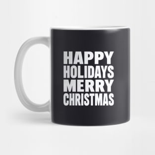 Happy holidays Merry Christmas Mug